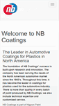 Mobile Screenshot of nbcoatings.com